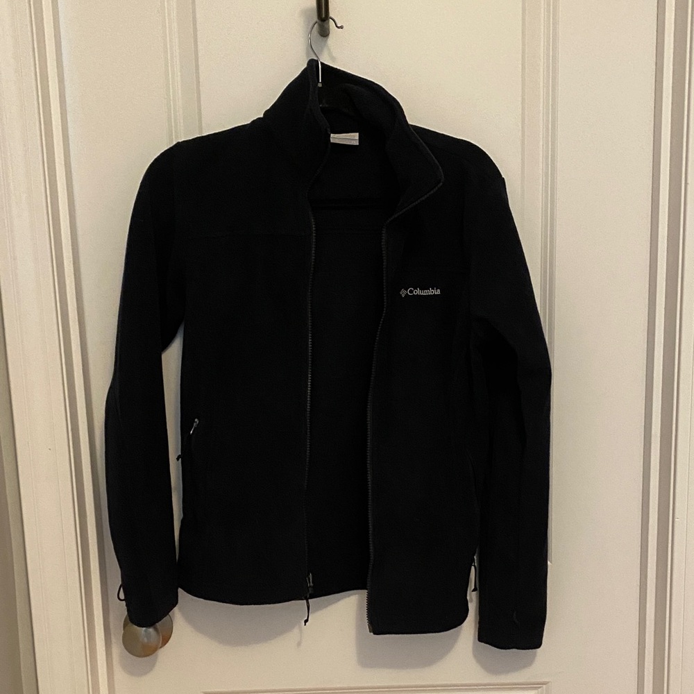 Columbia Black Zip-Up Fleece Jacket